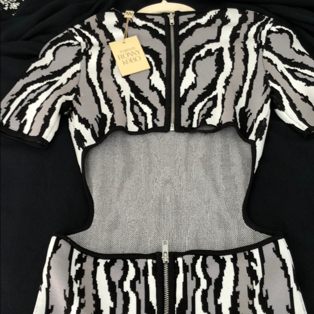 BACKLESS KNIT CLING DRESS- TORN BY RONNY KOBO - Picture 4 of 7